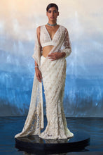Load image into Gallery viewer, IVORY NET SAREE
