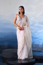 Load image into Gallery viewer, PINK ORGANZA SAREE
