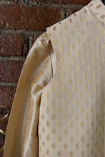 Load image into Gallery viewer, Beige Kurta, Vest and Pant set
