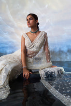 Load image into Gallery viewer, IVORY NET SAREE
