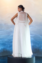 Load image into Gallery viewer, White Organza Jacket SET
