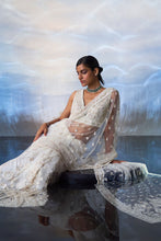 Load image into Gallery viewer, IVORY NET SAREE
