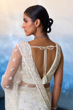 Load image into Gallery viewer, IVORY NET SAREE
