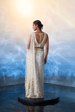 Load image into Gallery viewer, IVORY NET SAREE
