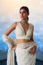 Load image into Gallery viewer, IVORY NET SAREE
