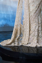 Load image into Gallery viewer, IVORY NET SAREE

