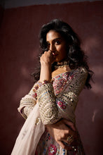 Load image into Gallery viewer, DUSTY PINK ORGANZA LEHENGA SET
