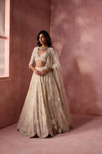 Load image into Gallery viewer, IVORY ORGANZA LEHENGA SET
