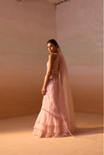 Load image into Gallery viewer, SOFT PINK  ORGANZA LAYERED SKIRT SET
