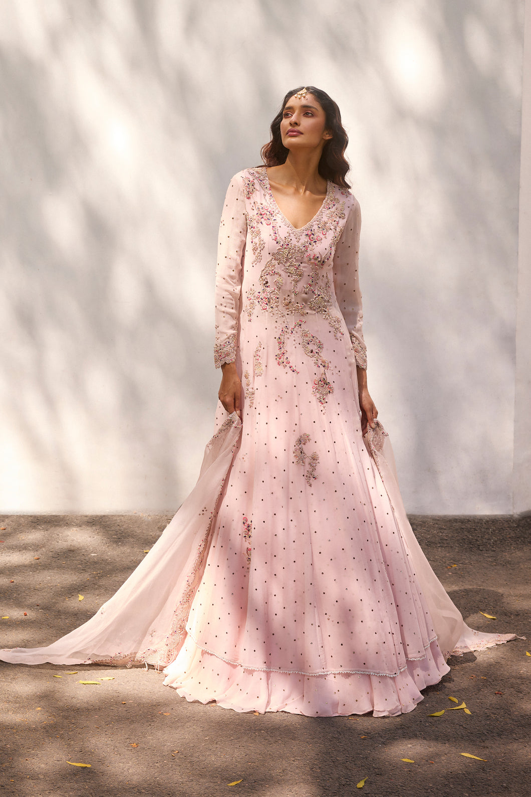 Ekra Silk Chiffon Kalidar Set