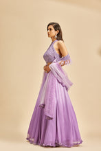 Load image into Gallery viewer, LILAC  MUKAISH LEHENGA
