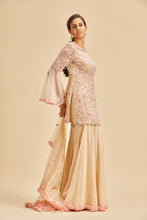 Load image into Gallery viewer, BLUSH PINK BELL SLEEVE GARARA SET
