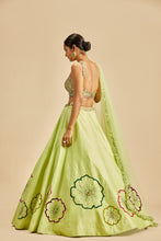 Load image into Gallery viewer, LIME GREEN LEHENGA SET
