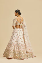 Load image into Gallery viewer, BLUSH PINK RAW SILK LEHENGA CHOLI SET
