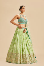 Load image into Gallery viewer, MINT GREEN LEHENGA SET
