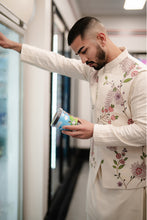 Load image into Gallery viewer, Porcelain Petals Nehru Jacket Set
