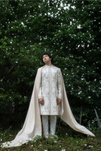 Load image into Gallery viewer, Wisteria White Sherwani Set
