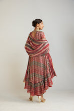 Load image into Gallery viewer, Charcoal Grey Round Neck Asymmetrical Kurta Dhoti Set
