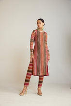 Load image into Gallery viewer, Olive Green Straight Kurta Pant Set
