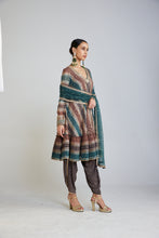 Load image into Gallery viewer, Mud Green A Line Dhoti Kurta Set
