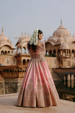 Load image into Gallery viewer, Jannah - Pink Lehenga Set with Blouse &amp; Dupatta
