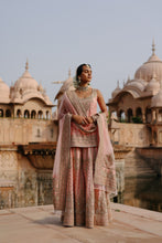 Load image into Gallery viewer, Tasnim - Pink Kurta Set with Sharara &amp; Dupatta
