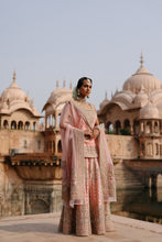 Load image into Gallery viewer, Tasnim - Pink Kurta Set with Sharara &amp; Dupatta
