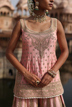 Load image into Gallery viewer, Tasnim - Pink Kurta Set with Sharara &amp; Dupatta

