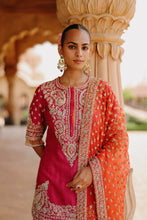 Load image into Gallery viewer, Maysam - Hot Pink Kurta Set with Sharara &amp; Dupatta
