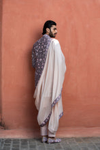 Load image into Gallery viewer, LILAC TAFFETA FLORAL EMBROIDERED ACHKAN WITH KURTA AND PANT
