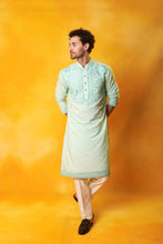 Load image into Gallery viewer, Sea Green Embroidered Kurta and Pant
