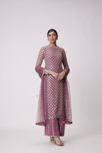 Load image into Gallery viewer, MUD  MAUVE STRAIGHT KURTA SET
