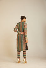 Load image into Gallery viewer, Mud Green Straight Kurta Pant Set
