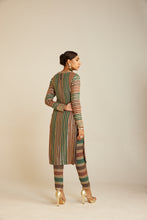 Load image into Gallery viewer, Mud Green Straight Kurta Pant Set
