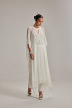 Load image into Gallery viewer, Off White Pearl Drop Kaftaan set
