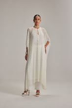 Load image into Gallery viewer, Off White Pearl Drop Kaftaan set
