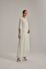 Load image into Gallery viewer, Off White Pearl Drop Kaftaan set
