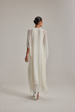 Load image into Gallery viewer, Off White Pearl Drop Kaftaan set
