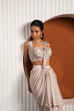 Load image into Gallery viewer, PINK GRAY SAREE
