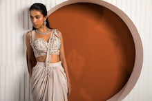 Load image into Gallery viewer, PINK GRAY SAREE
