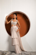 Load image into Gallery viewer, PINK GRAY SAREE
