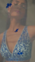 Load and play video in Gallery viewer, Blue on Blue Resham Work Lehenga Set
