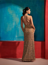 Load image into Gallery viewer, Cedar Wood Golden Ombre Fitted Gown
