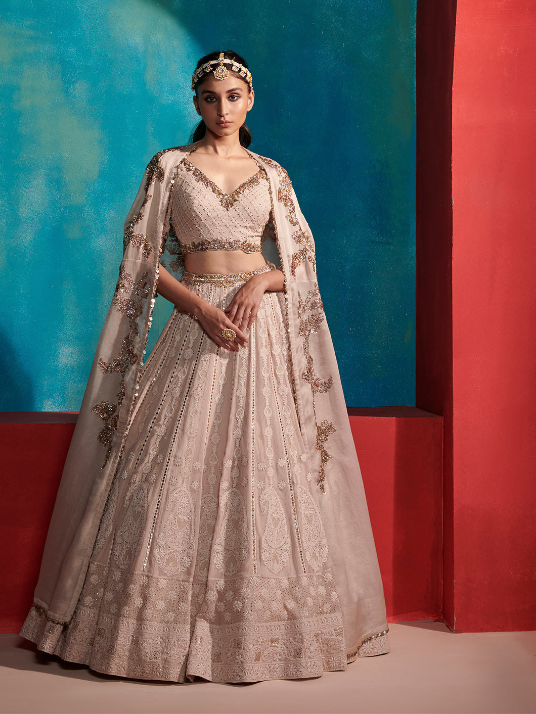Elisiya Chikankari Lehenga Set