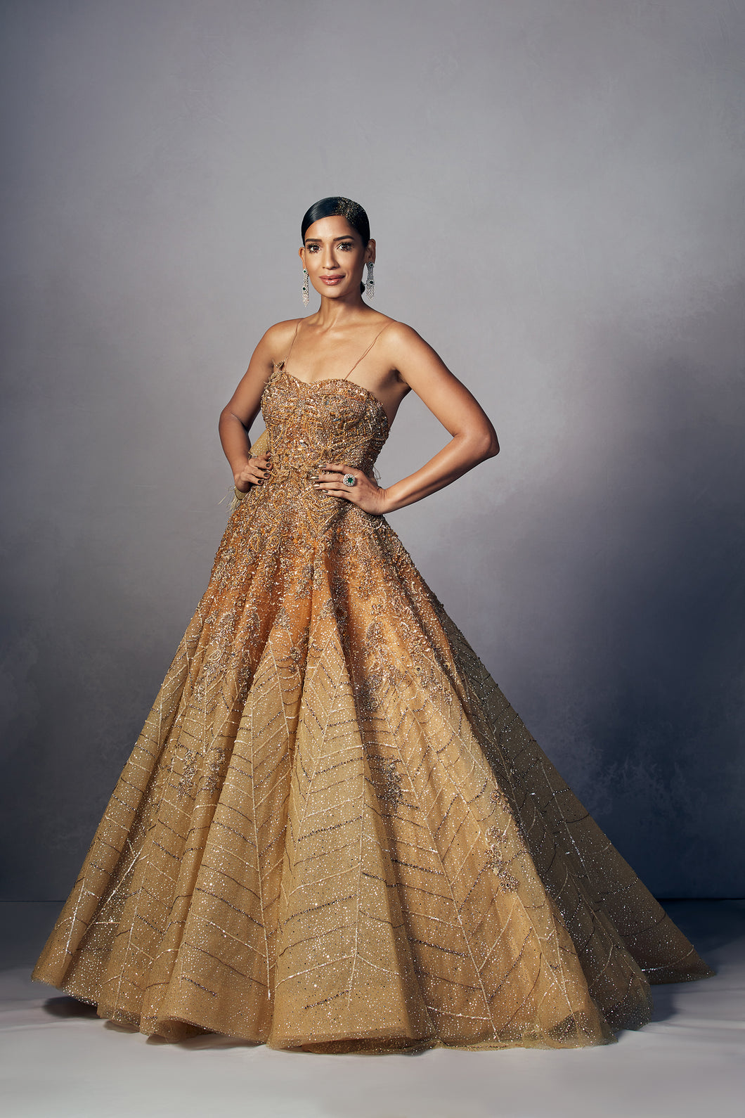 Helena Shimmer Tulle ball gown