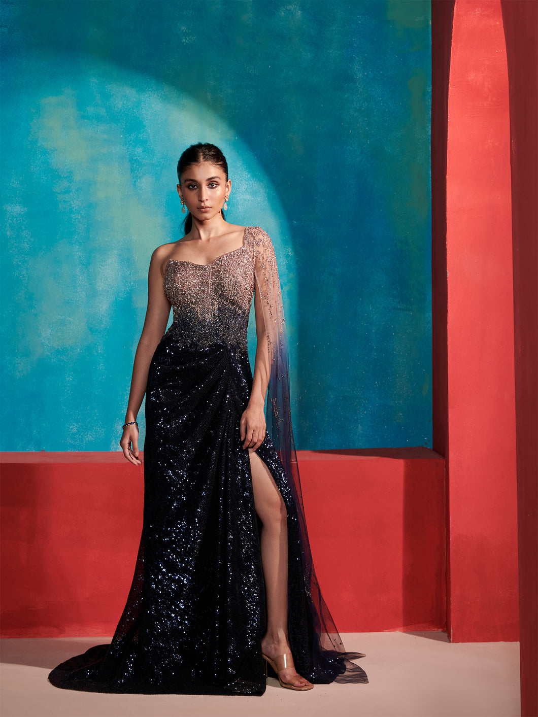 Amber Saree Gown