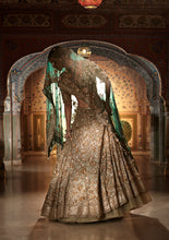 Load image into Gallery viewer, Champagne Zardozi Lehenga Set
