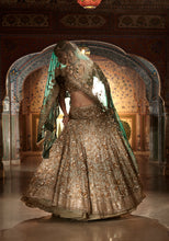 Load image into Gallery viewer, Champagne Zardozi Lehenga Set
