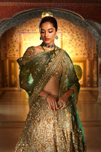 Load image into Gallery viewer, Champagne Zardozi Lehenga Set
