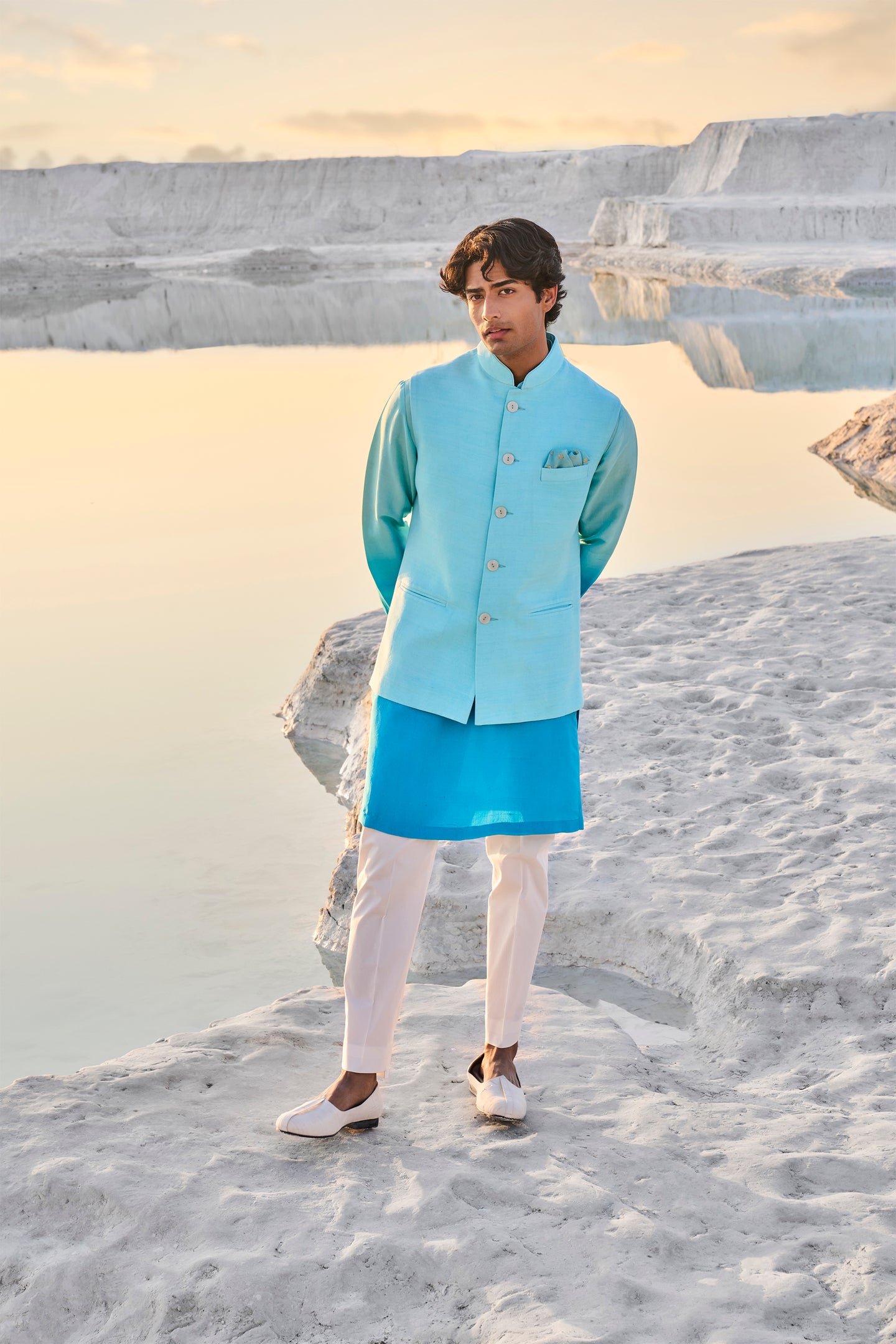 Turqouise Blue Bundi Set